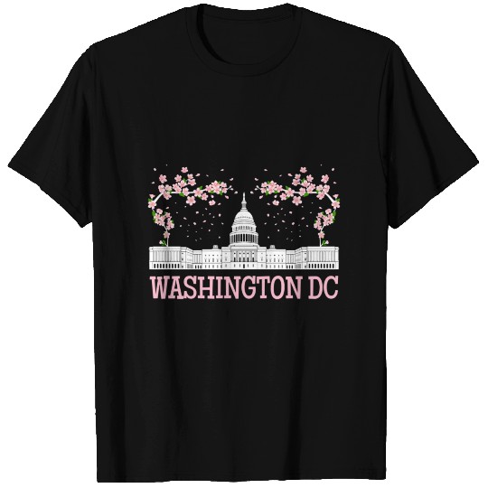 Washington DC Cherry Blossom Monument T Shirts