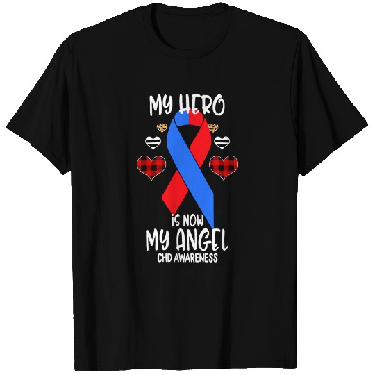 Chd Awareness Remembrance Hero is now My Angel T Shirts