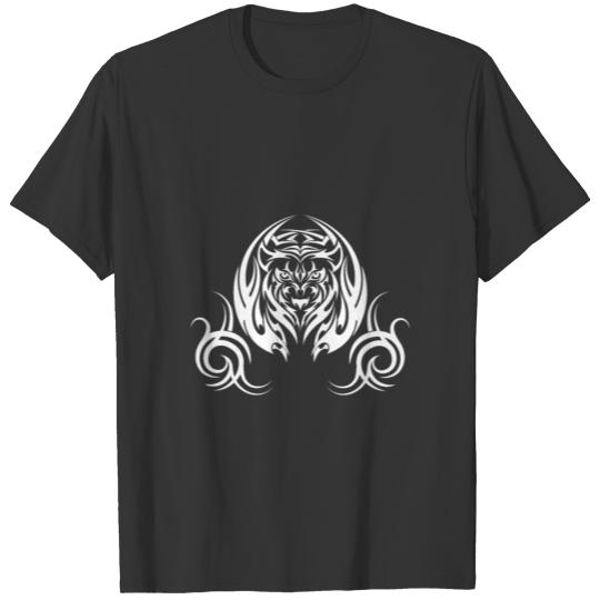 Cool Tiger Tattoo Wild Big Cat Art T-shirt
