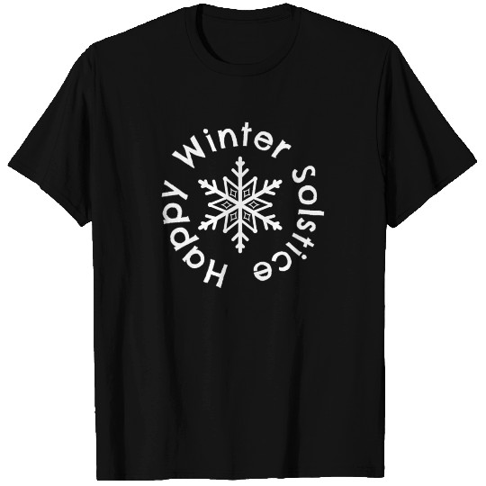 Happy Winter Solstice Snowflake T Shirts