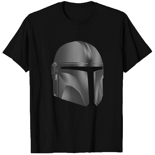 the mandalorian helmet illustration side view T Shirts