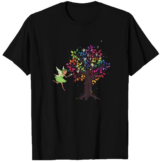 Fairy forest rainbow tree magic T Shirts