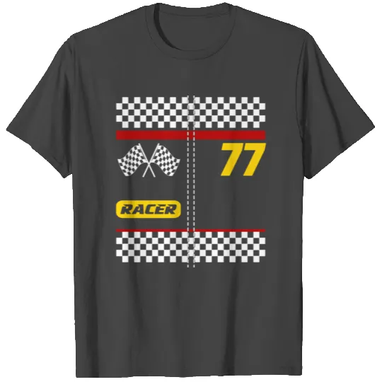 Race Car Driver Costume for Halloween Boys Mens T Shirts