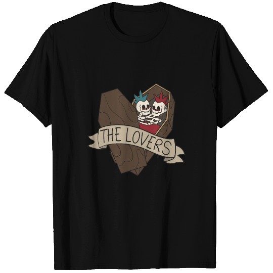 Punk lovers in coffin with mohawk The Lovers T Shirts