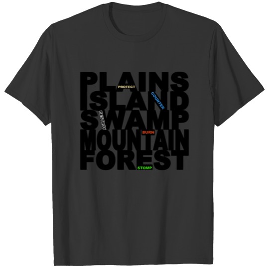 MTG Player Lands Gift Idea T-shirt