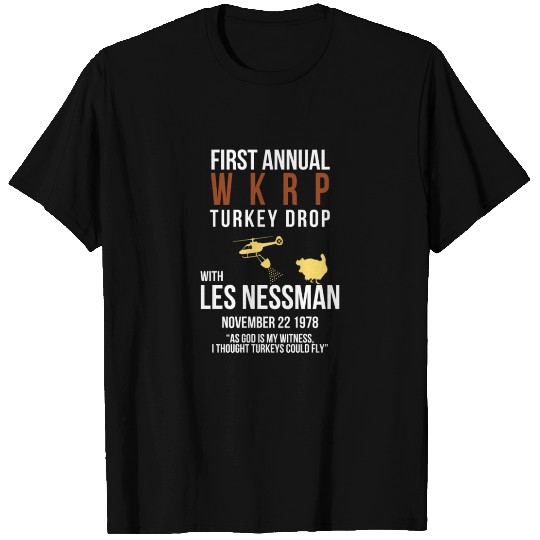 Funny WKRP Turkey Drop T Shirts