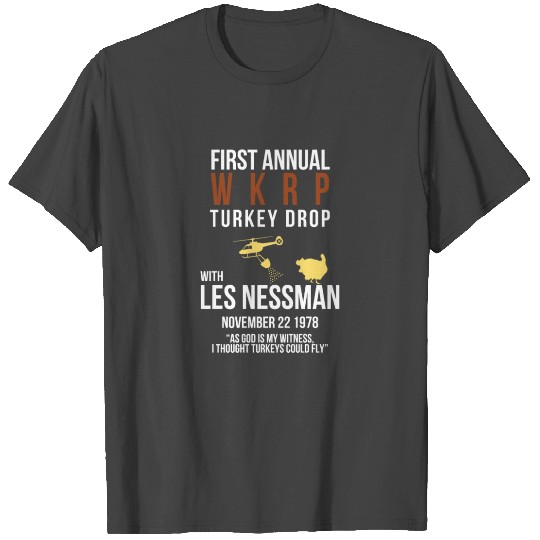 Funny WKRP Turkey Drop T Shirts
