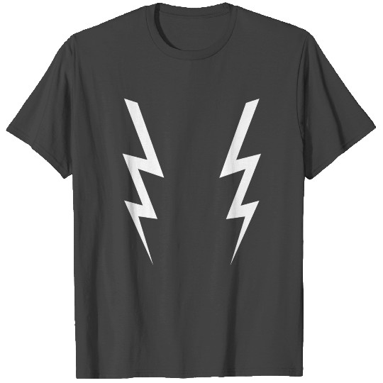 Awesome White Lightning Bolt Boosh T Shirts
