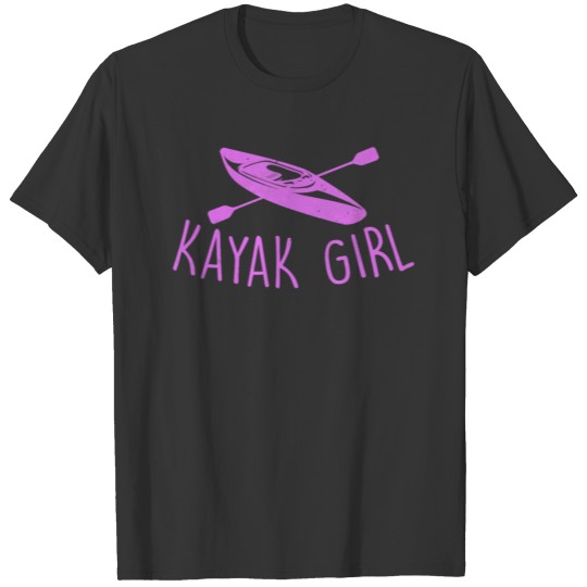 Kayak Girl Outdoor Sport Camping Fishing Family T Shirts