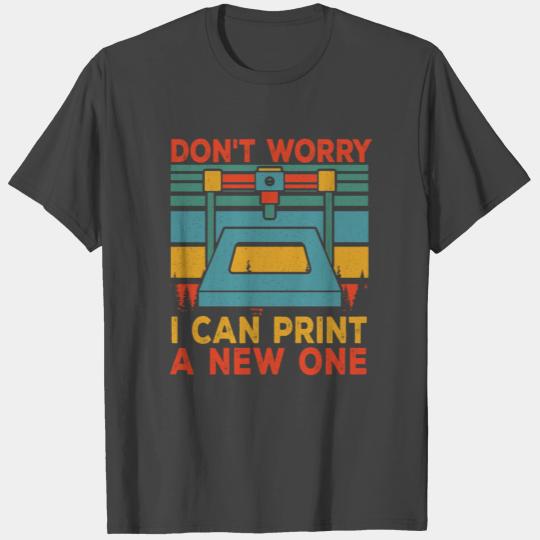 Vintage Retro 3D Printer Printing Geeks Gifts T Shirts