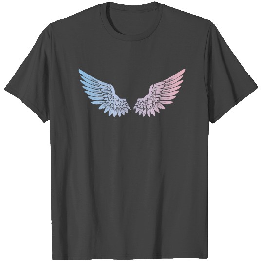 Colored Angel Wings T Shirts