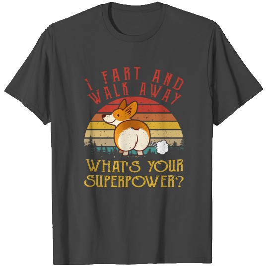 Funny Fart Joke Corgi Dog Lover Gifts T Shirts