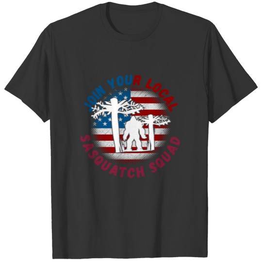 Join Your Local Sasquatch Squad Dark T-shirt