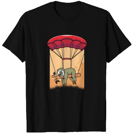 Skydiving Sloths Funny Sloth Skydiver Parachuting T Shirts