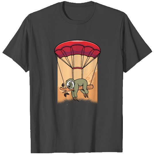 Skydiving Sloths Funny Sloth Skydiver Parachuting T Shirts