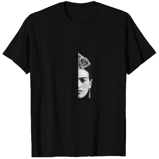 Frida Kahlo Split Portrait T Shirts