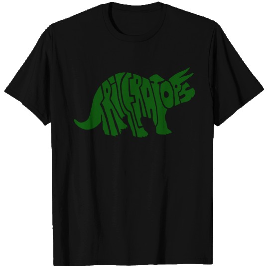 triceratops green T Shirts