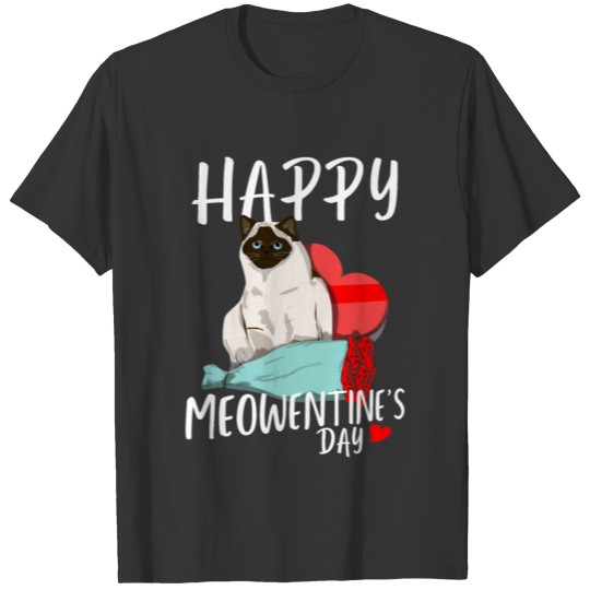 Cat Love Meow Happy Meowentines Day Gift T Shirts