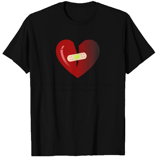 Broken Heart with Sad Quote T Shirts