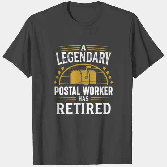 Retired Post Office Postal Worker Apparel T Shirts