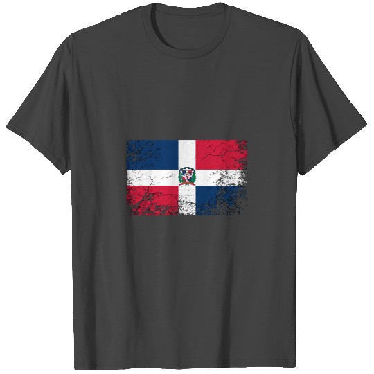 Dominican Republic National Flag Vintage Gift T Shirts