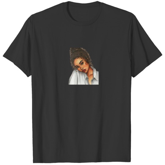 colored curly girl T-shirt