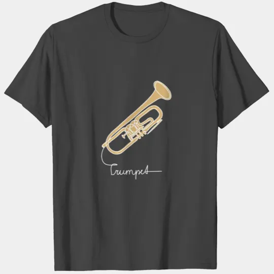 MUSICONPRINT TRUMPET Musicians Band Orchestra T Shirts