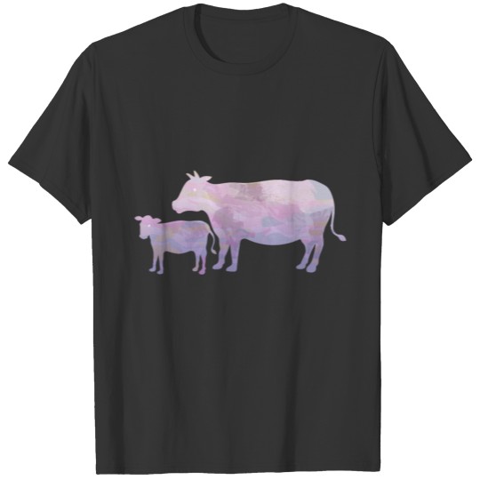 Purple Cows, Fantasy Cow and Calf, T Shirts
