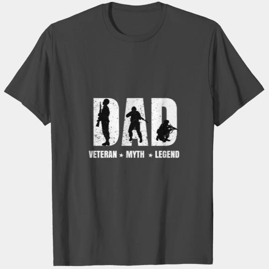 Soldier Veteran Legend Army DAD Father T Shirts