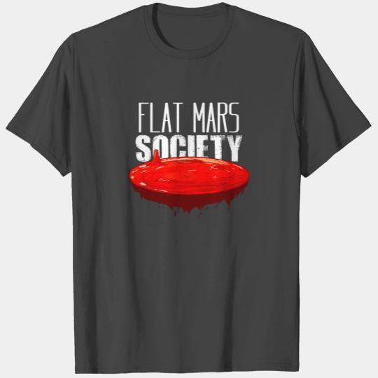 Flat Mars Society T Shirts Gift For A Space Scientist