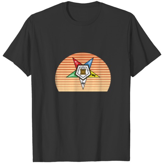 OES Eastern Star Retro Sun Design T-shirt