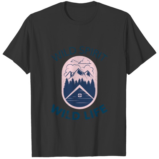 Wild Spirit, wildlife, mountain climbing, trekking T-shirt