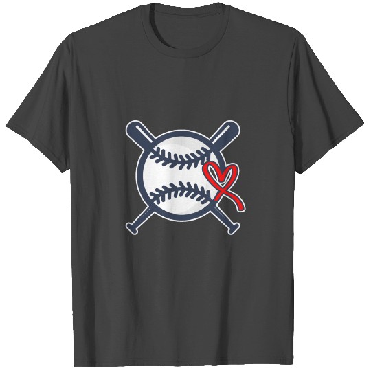 Softball Heart Baseball Catcher Pitcher Bat Gift T Shirts