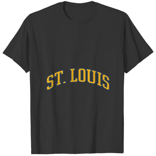 St Louis Missouri Mo Skyline Vintage Ice Hockey St T-shirt