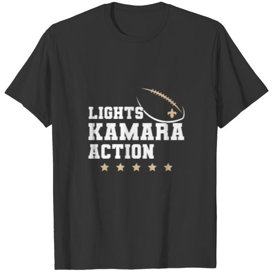 Lights Kamara Action Funny Football Sports T-shirt