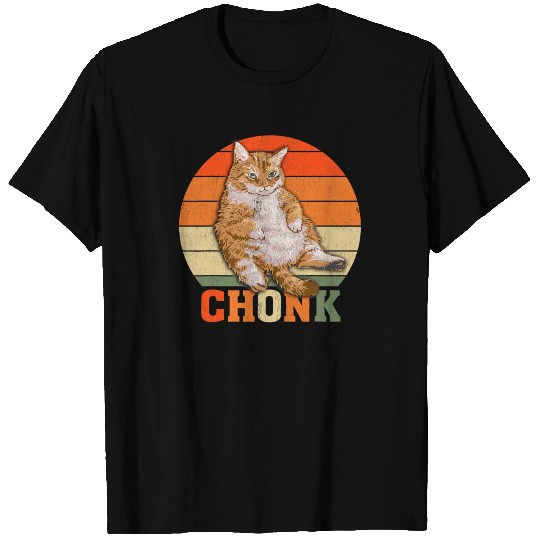 Funny Overweight Chubby Chonk Cat Meme Memes T Shirts
