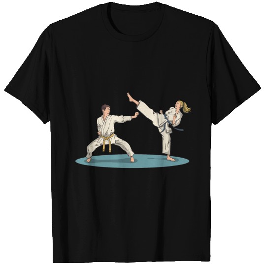 Karate kick and defense T Shirts