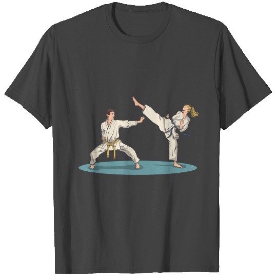 Karate kick and defense T Shirts