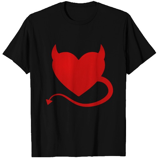 Devil Heart - Naughty Heart T Shirts