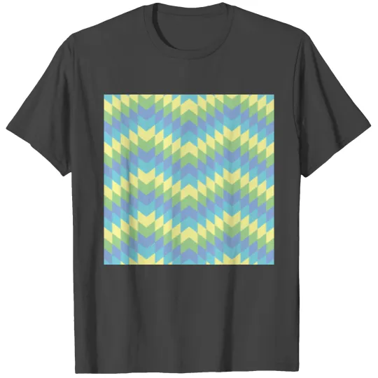 Yellow, Aqua, Purple, Green Chevron T Shirts