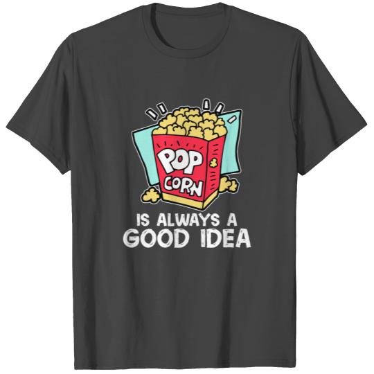 Popcorn Cinema Movie Snack Film Corn Food Maize T Shirts