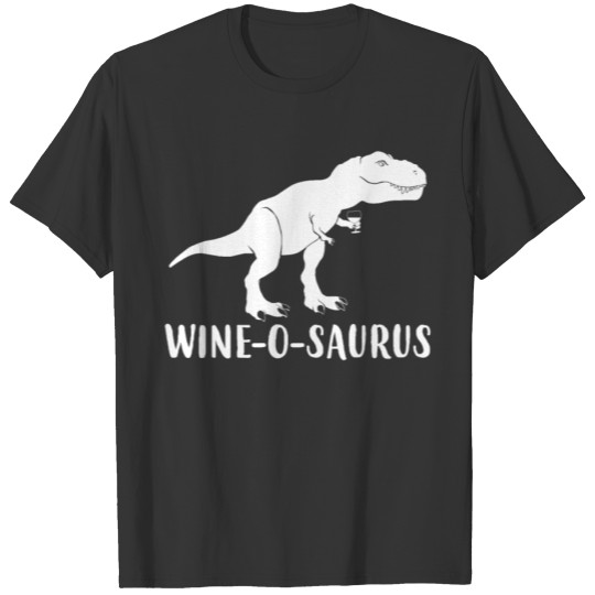 WineOSaurus Funny Dinosaur Wine product T Shirts