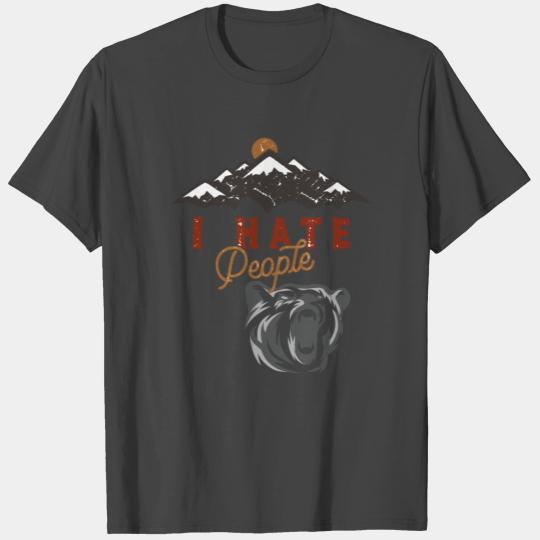 Camping Caravan Hiking mountains Grizzly T Shirts