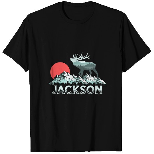 Vintage Jackson Hole Elk Hunter Conservation Retro T Shirts