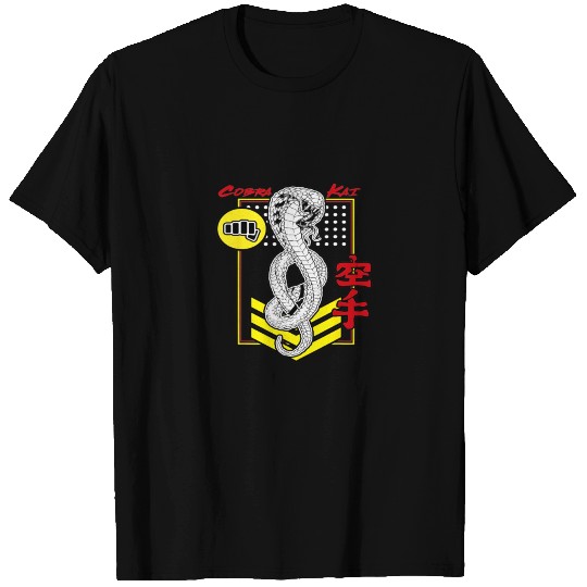 Cobra Kai Kanji Cobra Patch Graphic T Shirts
