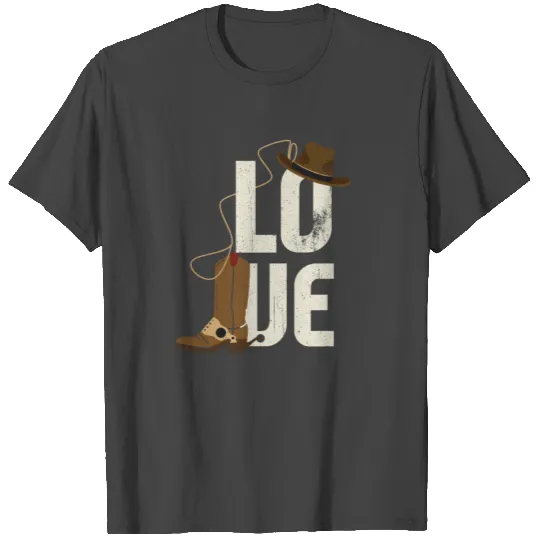 Rodeo Barrel Racing Love Distressed Rodeo Gifts T Shirts
