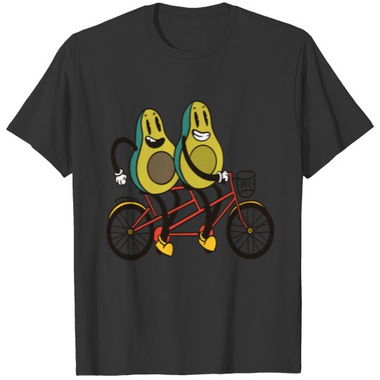 Avocado Driving Sports Bike Bicyclette T-shirt