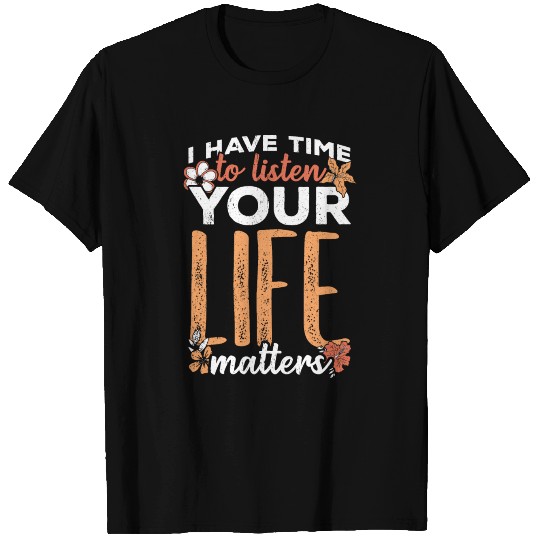 Suicidal counselor therapist anti depression T Shirts