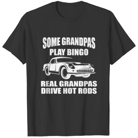 Grandpas bingo rods gift saying pension T-shirt