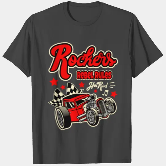 Retro rockabilly classic hot rod vintage rock T Shirts